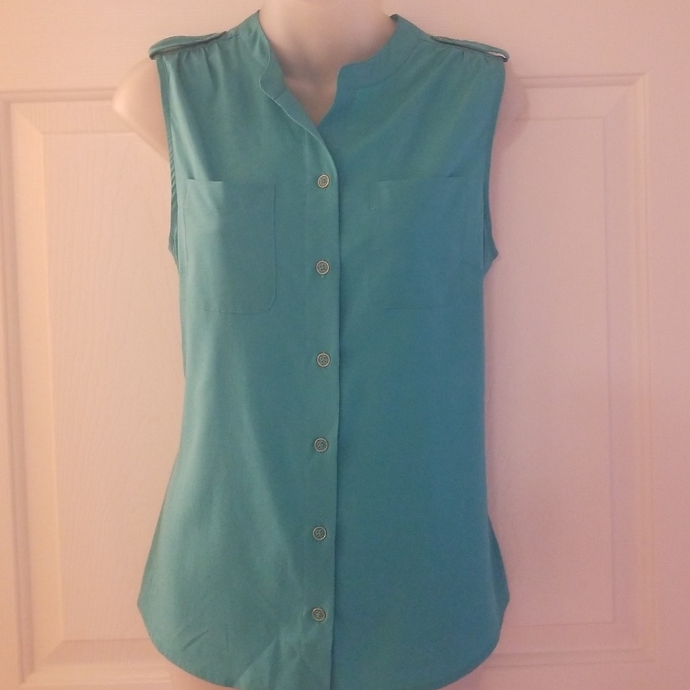 Banana Republic Factory blouse Teal